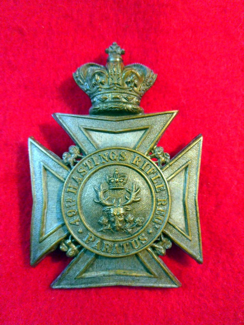 HP191 - 49th Hastings Battalion of Rifles Victorian OR's Helmet Plate